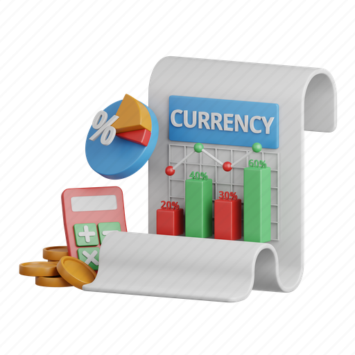 Finance, report, chart, 3d, graph, data, analysis 3D illustration - Download on Iconfinder