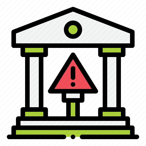 Bank, closed, economic, crisis, bankrupt, debt, financial icon - Download on Iconfinder