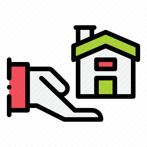 Mortgage, investment, loan, house, home, dollar, hand icon - Download on Iconfinder