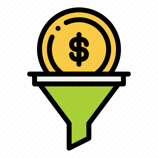 Refinance, money, refine, lead, generation, filter, funnel icon - Download on Iconfinder