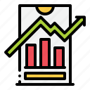 trade, mobile, app, stock, market, growth, phone, statistics, up