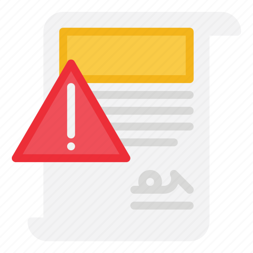 Notice, alert, document, debt, bankrupt, banking, notification icon - Download on Iconfinder