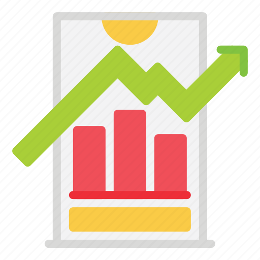 Trade, mobile, app, stock, market, growth, phone icon - Download on Iconfinder
