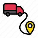 delivery, tracking, map, location, truck