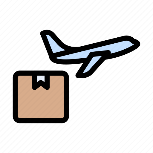 Logistics, parcel, delivery, shipping, airplane icon - Download on Iconfinder
