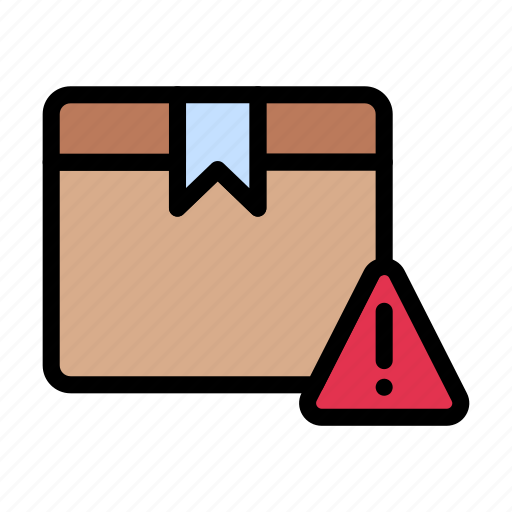 Shipping, delivery, parcel, warning, package icon - Download on Iconfinder