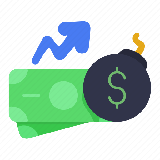 Bomb, money, inflation, income, economy, finance, global icon - Download on Iconfinder