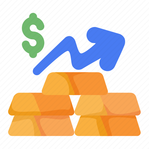Gold, inflation, invest, business, data icon - Download on Iconfinder