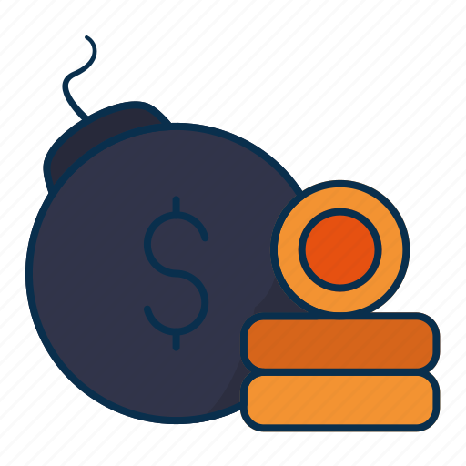 Bomb, stock, business, finance, economy, coin icon - Download on Iconfinder