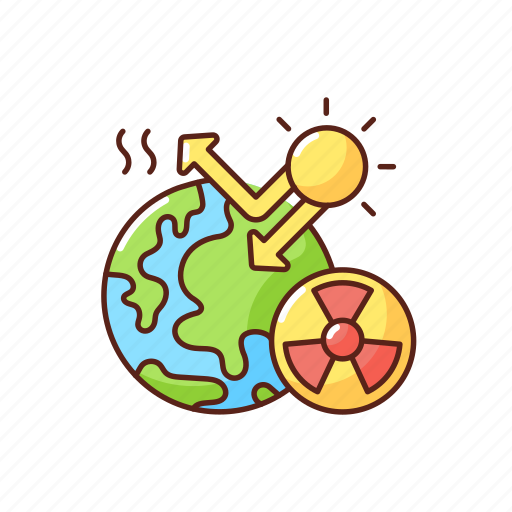 Climate change, warming, radiation, sunlight icon - Download on Iconfinder