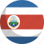 costa, country, flag, nation, rica 