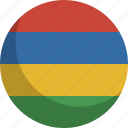 country, flag, mauritius, nation