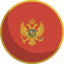 country, flag, montenegro, nation