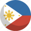 country, flag, nation, philippines 