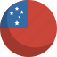 country, flag, nation, samoa 