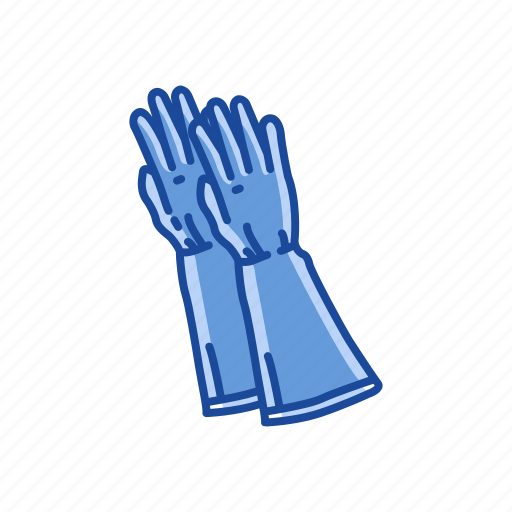 Cleaning gloves, garment, gloves, latex glove, medical glove, mittens, rubber gloves icon - Download on Iconfinder