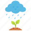 cloud, ecology, environment, growth, rain, tree, water 