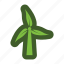 go, green, leaf, windmill 