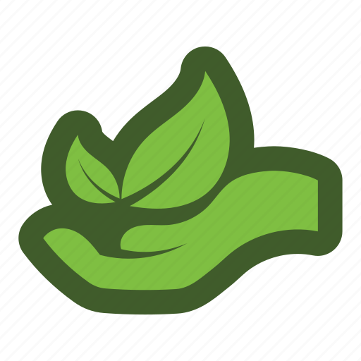 Go, green, grown, hand, leaf icon - Download on Iconfinder
