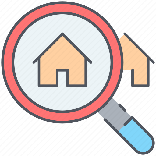 House, search, find, home, magnifier, real-estate, residential icon - Download on Iconfinder