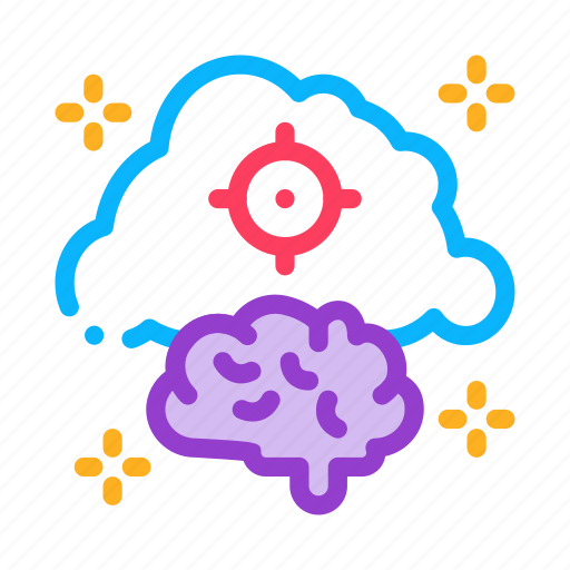 Aim, brain, cloud, goal, planet, purpose, target icon - Download on Iconfinder