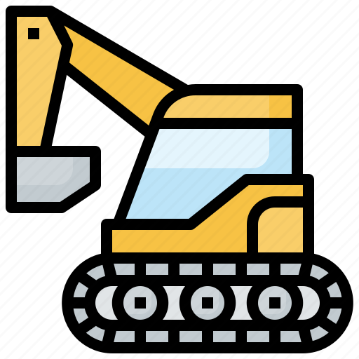 Construction, digger, excavator, machinery, tractor icon - Download on Iconfinder