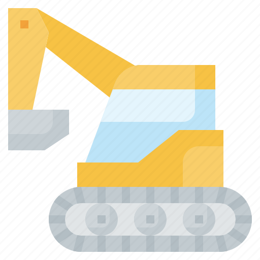 Construction, digger, excavator, machinery, tractor icon - Download on Iconfinder