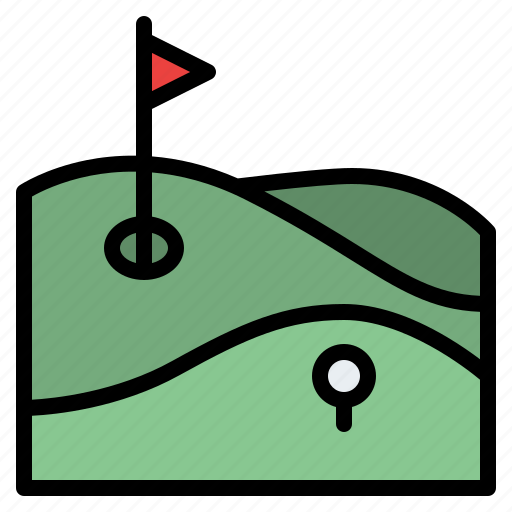 Golf, field, flag, ball, club, sport, competition icon - Download on Iconfinder