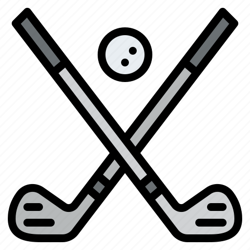 Golf, sticks, cross, ball, club, sport, competition icon - Download on Iconfinder