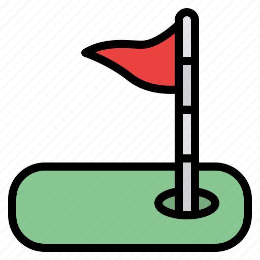 Hole, flag, golf, club, sport, competition icon - Download on Iconfinder