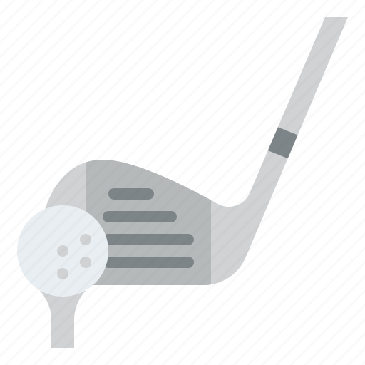 Golf, club, head, hit, ball, sport, competition icon - Download on Iconfinder