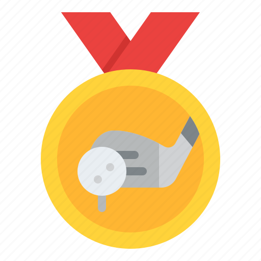 Medal, golf, club, sport, competition, game icon - Download on Iconfinder