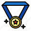 medal, award, winner, prize 