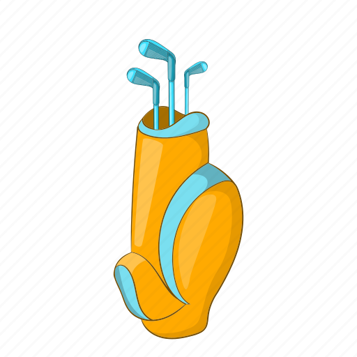 Bag, cartoon, clubs, golf, sign, sport, tee icon - Download on Iconfinder