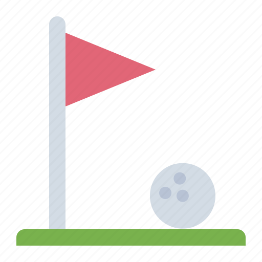 Flag, course, golf, sport, game icon - Download on Iconfinder