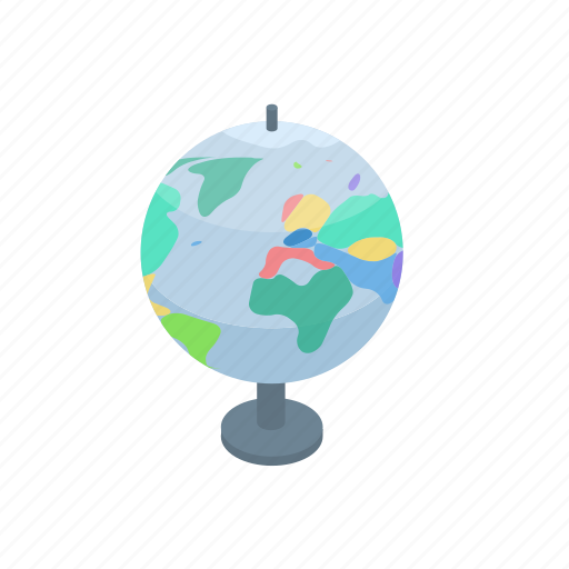Cartoon, globe, isometric, logo, school, silhouette, water icon - Download on Iconfinder