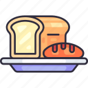 bread, loaf, baguette, breakfast, food, bakery, pastry, bakery shop
