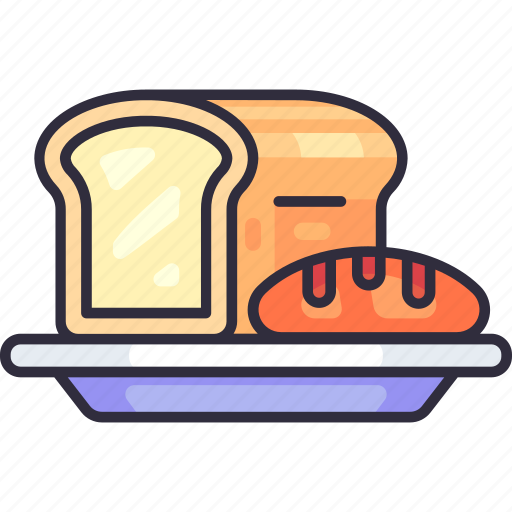 Bread, loaf, baguette, breakfast, food, bakery, pastry icon - Download on Iconfinder