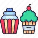 cupcake, cake, muffin, dessert, sweet, bakery, pastry, bread, bakery shop