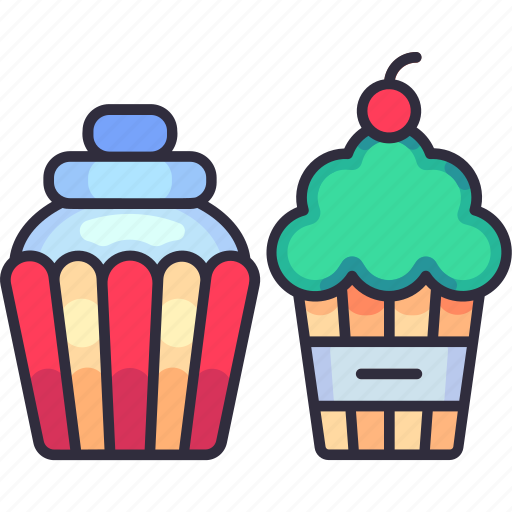 Cupcake, cake, muffin, dessert, sweet, bakery, pastry icon - Download on Iconfinder