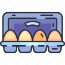 eggs, egg, carton, box, food, bakery, pastry, bread, bakery shop