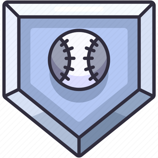 Baseball, sport, game, home base, field, base, ball icon - Download on Iconfinder