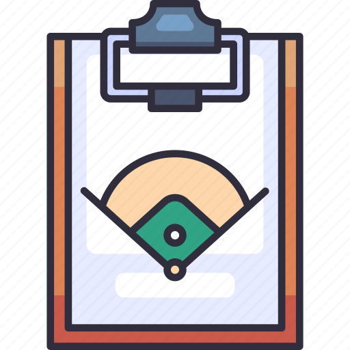 Baseball, sport, game, strategy, match, team, clipboard icon - Download on Iconfinder