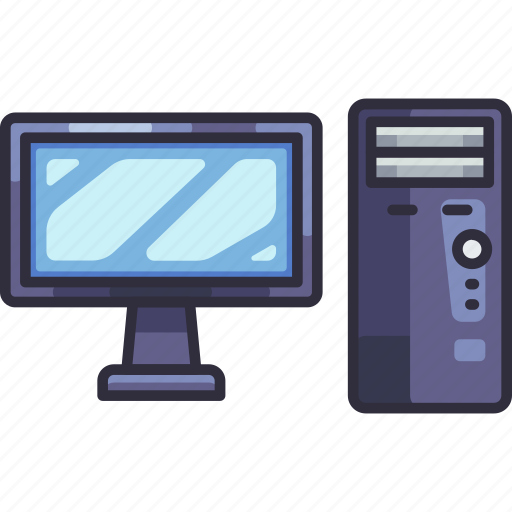 Desktop, computer, pc, monitor, computer hardware, technology, electronic icon - Download on Iconfinder
