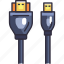 hdmi, port, plug, connector, adapter, computer hardware, technology, electronic, component 
