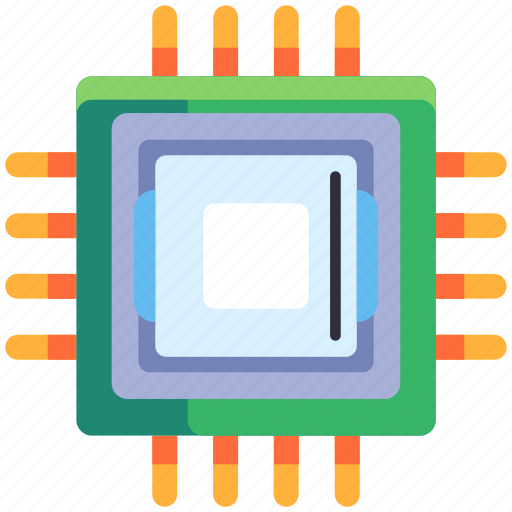 Processor, chip, microchip, computer, cpu, computer hardware, technology icon - Download on Iconfinder
