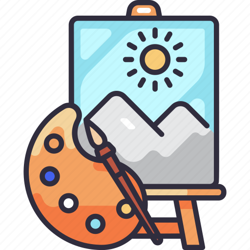 Art, drawing, painting, canvas, palette, education, school icon - Download on Iconfinder