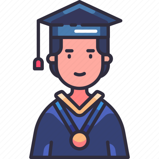 Boy, graduate, graduation, student, man, education, school icon - Download on Iconfinder