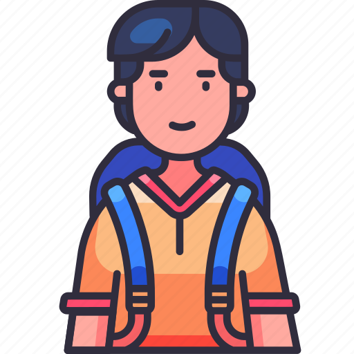 Boy student, go to school, kid, backpack, school, education, back to school icon - Download on Iconfinder
