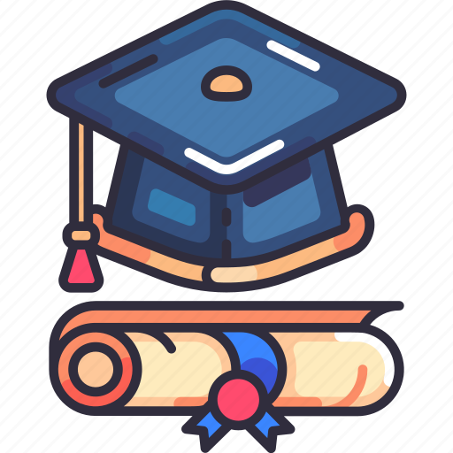 Diploma, graduation, mortarboard, certification, achievement, education, school icon - Download on Iconfinder